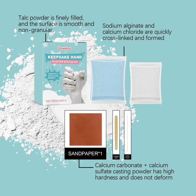 Dowmoo Diy Hand Mask Powder Set Clone Powder 3D Model Powder Handprint Diy Souvenir Toy Gift - Image 4