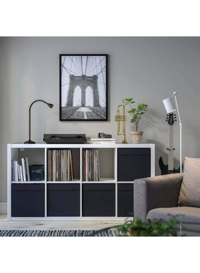 IKEA (IKEA) IKEA DRONA Box Black 33x38x33 cm Fabric Storage Cube Fits Kallax Shelf Foldable Organizer - Image 2