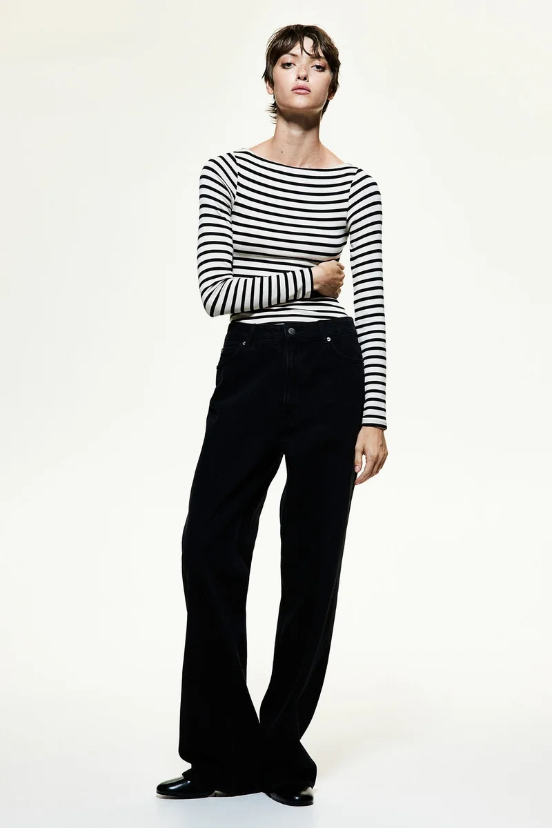 اتش اند ام Crease-Leg Jeans