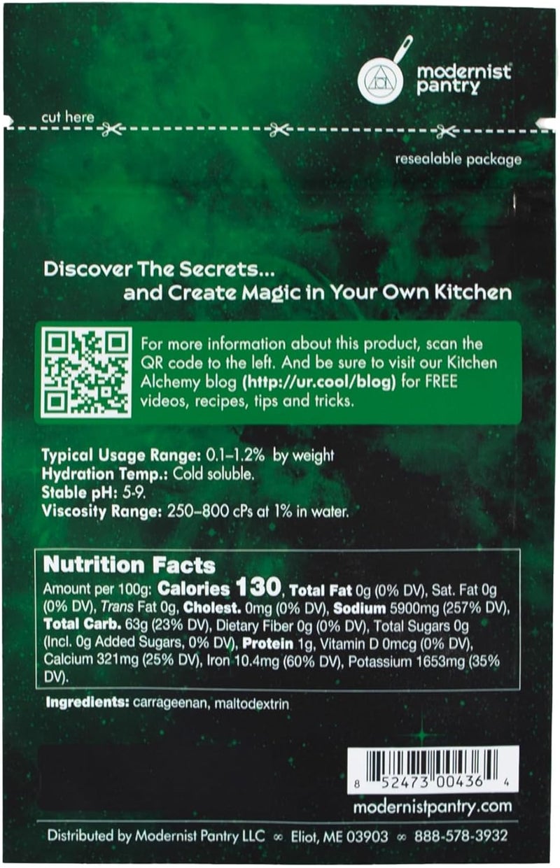 Modernist Pantry Lambda Carrageenan - 50g Non-GMO Vegan Thickening Agent - Image 3