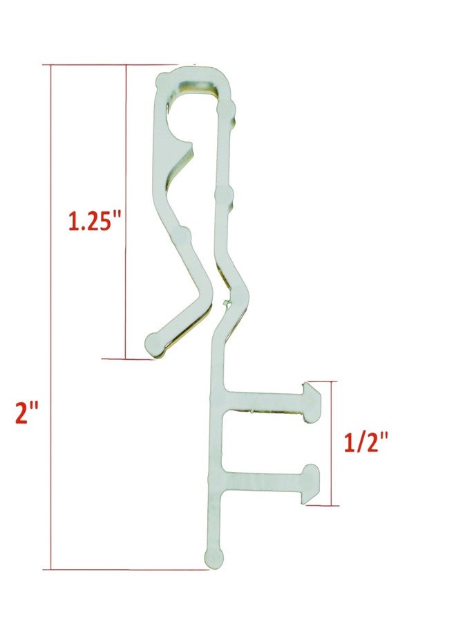 JSP Manufacturing Multi Pack of Hidden Valance Clips Faux and Real Wood Window Blinds 2" Short Style (12) - Image 5