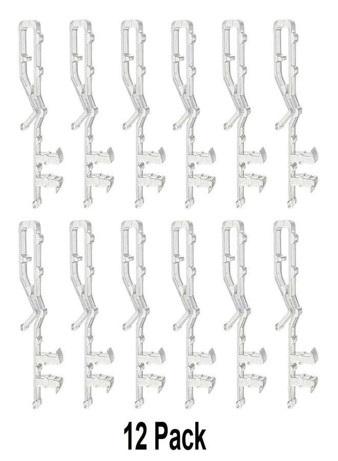 JSP Manufacturing Multi Pack of Hidden Valance Clips Faux and Real Wood Window Blinds 2" Short Style (12) - Image 3