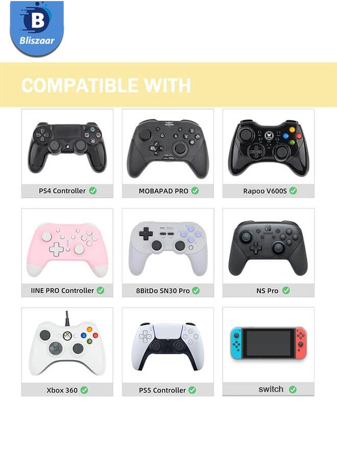 Bliszaar 10 Pairs (20 pieces) Thumb Grip Stick Cover, Wireless Controllers Game Remote Joystick Cap, Fantastic Non-Slip Silicone Handle Protection Cover for PS5/PS4/Xbox/360/Nintendo Switch PRO  - Image 5