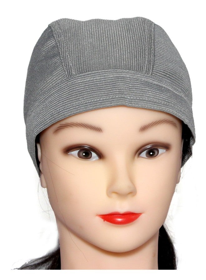 PAROPKAR Headwear Cooling Helmet Liner - Do Rag Skull Caps for Men - Hard Hat Liner Sweat Cap - Biking Cycling Cap (Grey) - Image 3