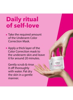 Qraa Underarm Brightening Color Correction Mask For Women With Vitamin B3, For Dark Underarms For Men & Women | 250G  - Image 3