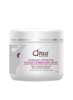 Qraa Underarm Brightening Color Correction Mask For Women With Vitamin B3, For Dark Underarms For Men & Women | 250G  - Image 1