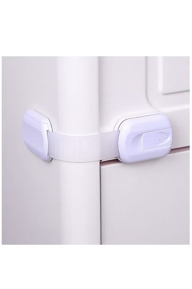 أقفال أمان للأطفال مكونة من 6 قطع مع حزام قابل للتعديل ونظام مزلاج - Image 4