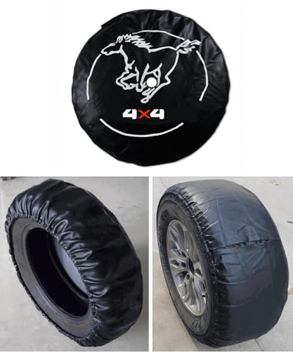 Aolowewin for Ford Bronco Spare Tire Cover with Camera Hole, Spare Wheel Cover with Rear Camera Hole, Tire Storage Bag Protector (XXL Size: 315/70R17, 285/75R17, 33x12.50R16.5LT) - Image 4