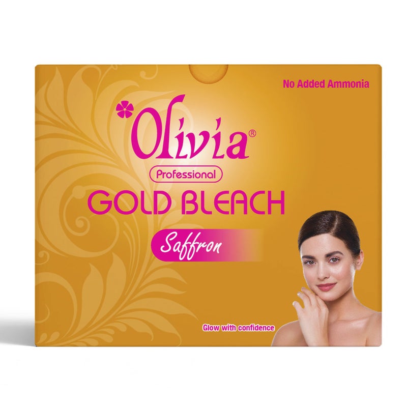 Olivia Gold Bleach 325g | Enriched with Gold Dust & Saffron | Fades Facial Hair | Enhances Skin Tone And Brightness| Reduces Dark Spots | Evens Skin Tone | Instant Glow | Gentle & Safe - Image 5