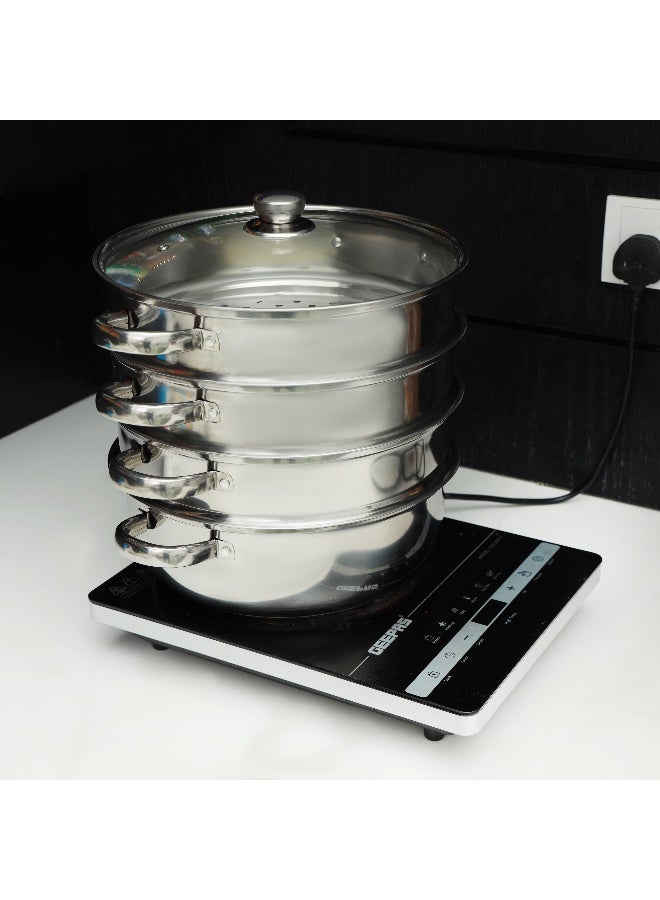 رويال فورد بخار SS بأربعة طبقات/30CM1X8، فضي، RF10427 - Image 4
