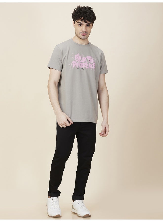 Being Human Mens Grey Round Neck Short Sleeve T-Shirt - Image 5