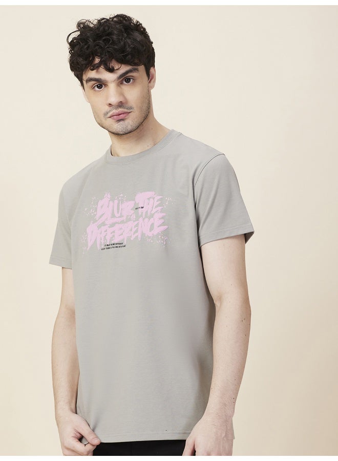 Being Human Mens Grey Round Neck Short Sleeve T-Shirt - Image 1