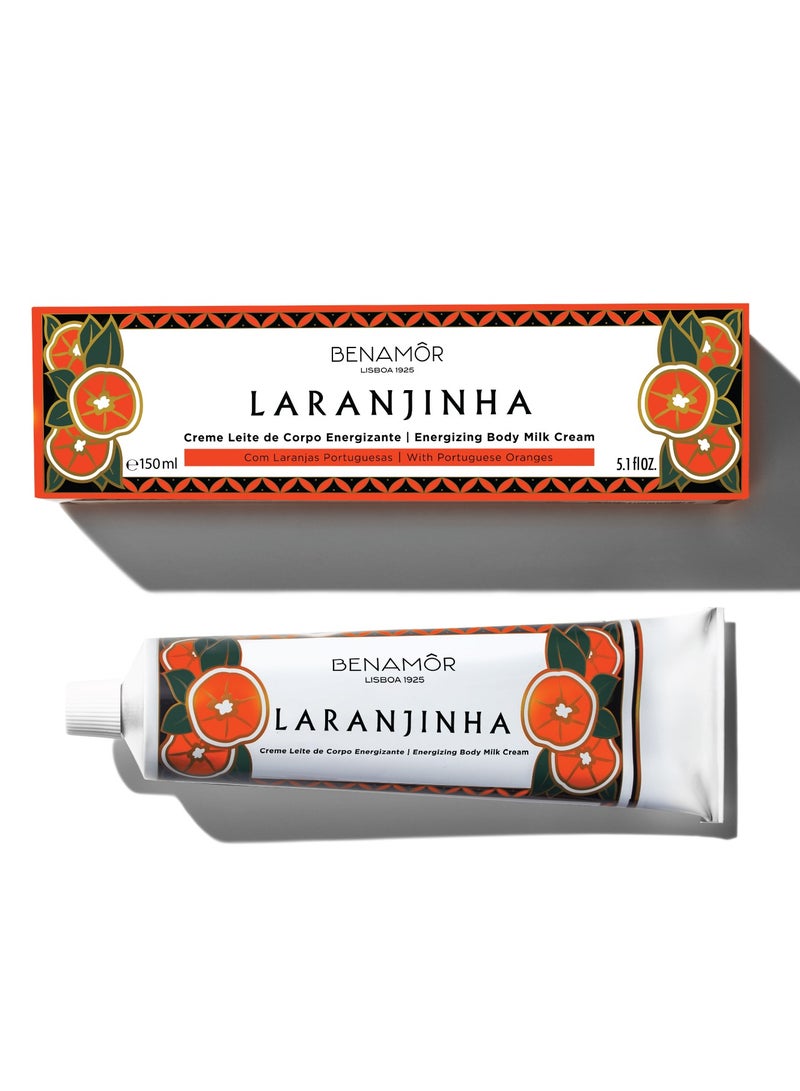 BENAMÕR Laranjinha Milky Body Cream – Nourishing & Hydrating Body Moisturiser with Portuguese Orange Extract – Vegan, Paraben Free – 150ml - Image 1