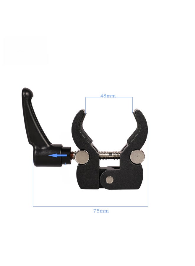 Neutral Metal Powerful Clip C Clip Photography Stable Q Clip Slr Camera Mobile Phone Bracket Desktop Bedside Crab Clip - Image 3