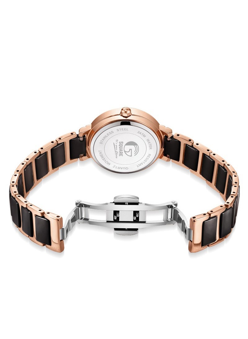 Gsquare Women’s Analog Quartz Two tone Stainless Steel Watch – Model 5877 - Image 2