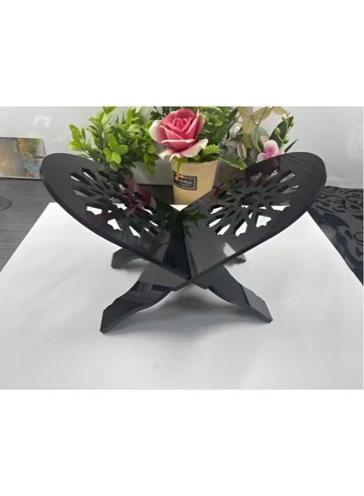 أكاليكس حامل قراءة للقرآن مصنوع من الأكريليك مع حامل كتب على شكل س للكتب المفتوحة والمغلقة - Image 1