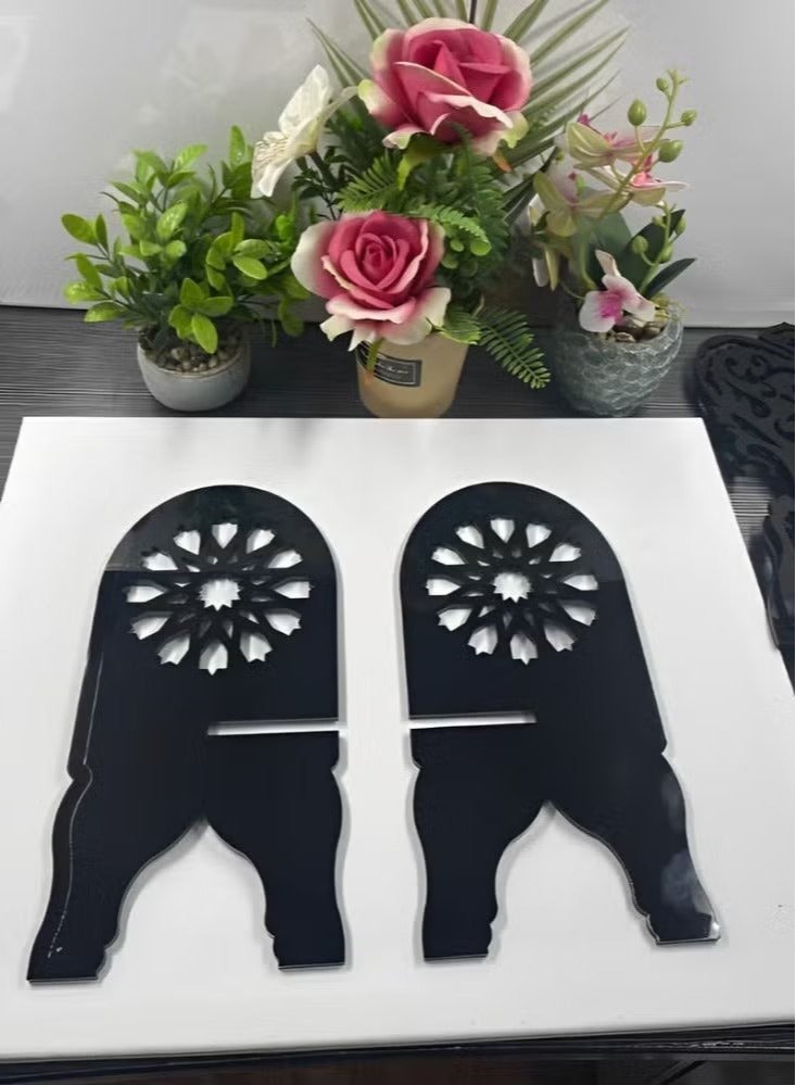 أكاليكس حامل قراءة للقرآن مصنوع من الأكريليك مع حامل كتب على شكل س للكتب المفتوحة والمغلقة - Image 2