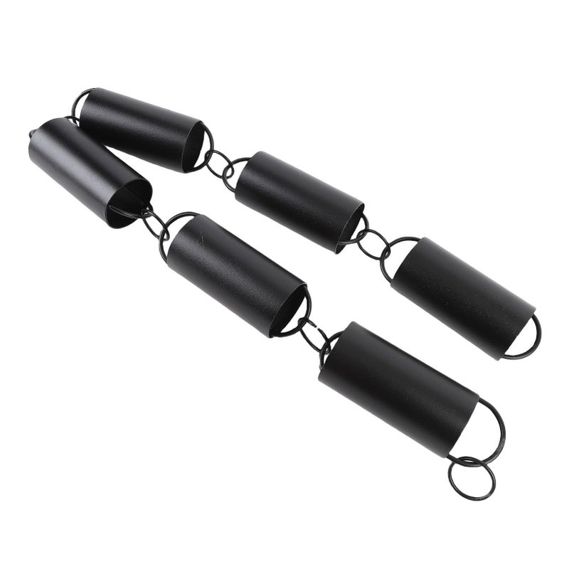Black Powder Coated Aluminum Alloy Rain Chain 39 4 Inch For Gutter Downspout Patio Garden - Image 3