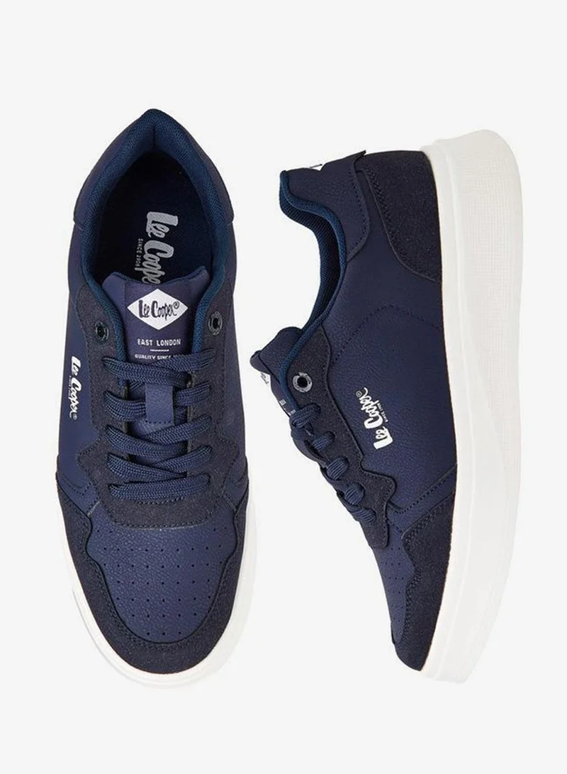 Lee Cooper Men's Perforated Lace-Up Sneakers