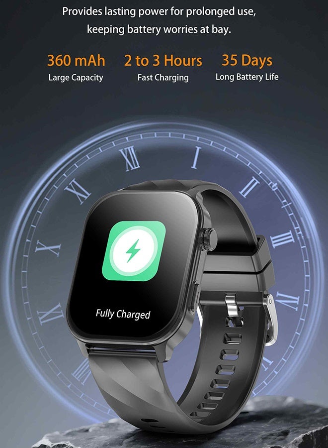 RollsTimi  Men Women's Smartwatch with Bluetooth Function, 2.01" Touch Screen, WhatsApp Message Reminder, Smartwatch Pedometer/Sleep Monitor, IP67 Activity Tracker for Android iOS - Image 5