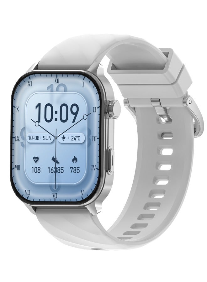 RollsTimi Men Women's Smartwatch with Bluetooth Function, 2.01" Touch Screen, WhatsApp Message Reminder, Smartwatch Pedometer/Sleep Monitor, IP67 Activity Tracker for Android iOS