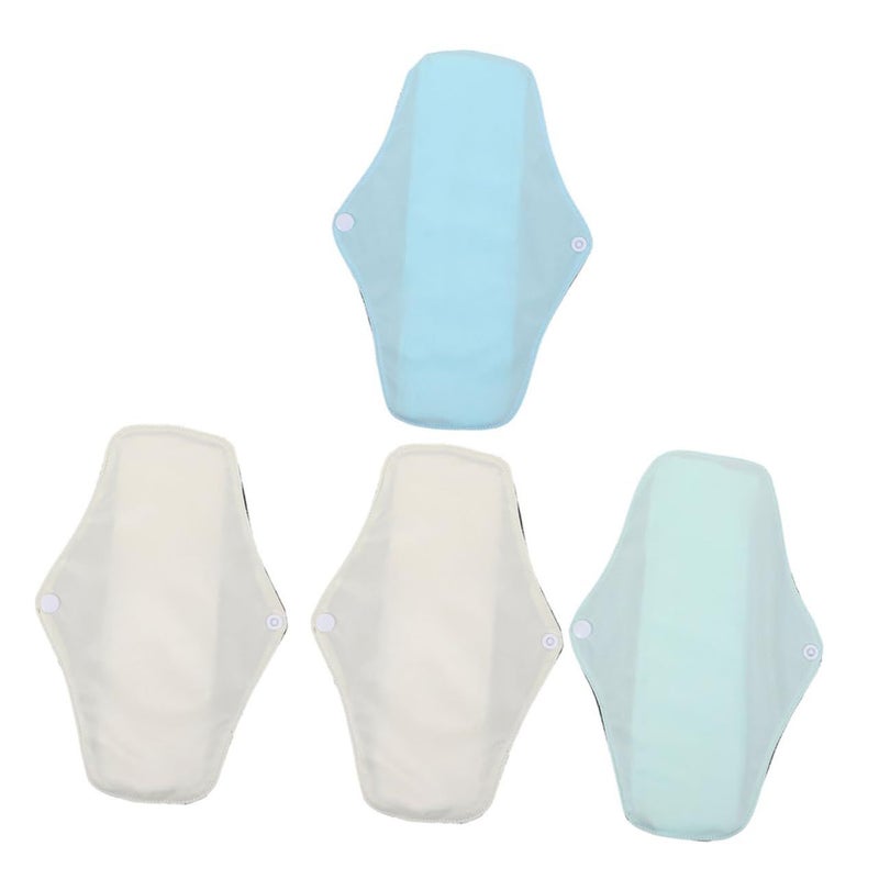 4 Pcs Reusable Sanitary Pads Feminine Napkins Light Breathable Absorbent For Women - Image 2