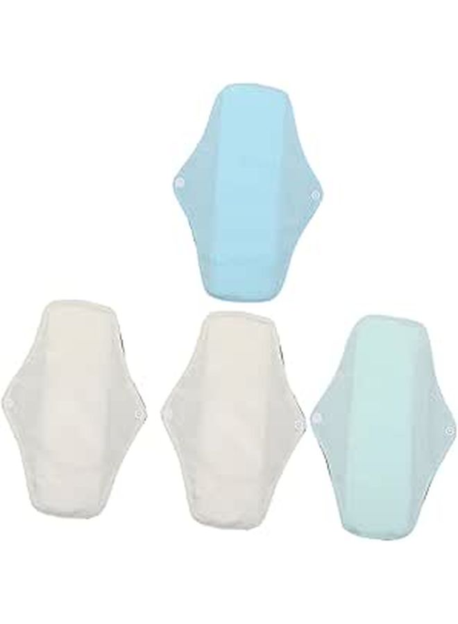 4 Pcs Reusable Sanitary Pads Feminine Napkins Light Breathable Absorbent For Women - Image 1