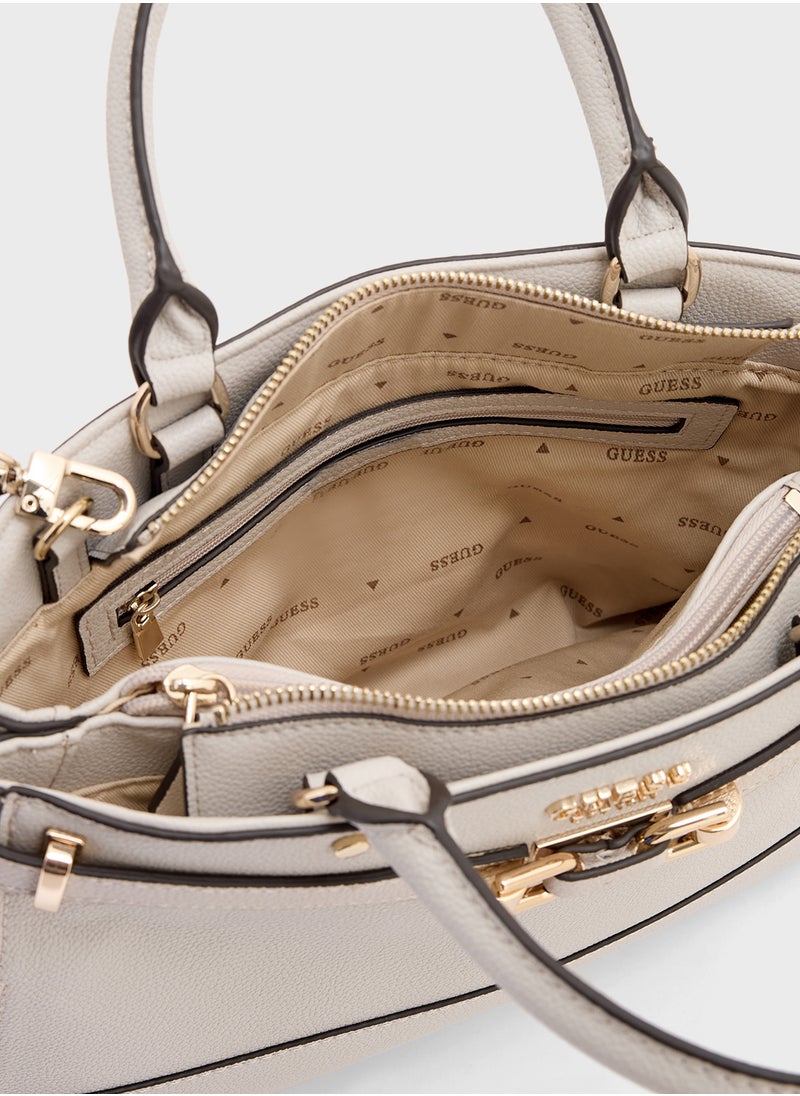 GUESS Silvye Luxury Satchel  - Image 5