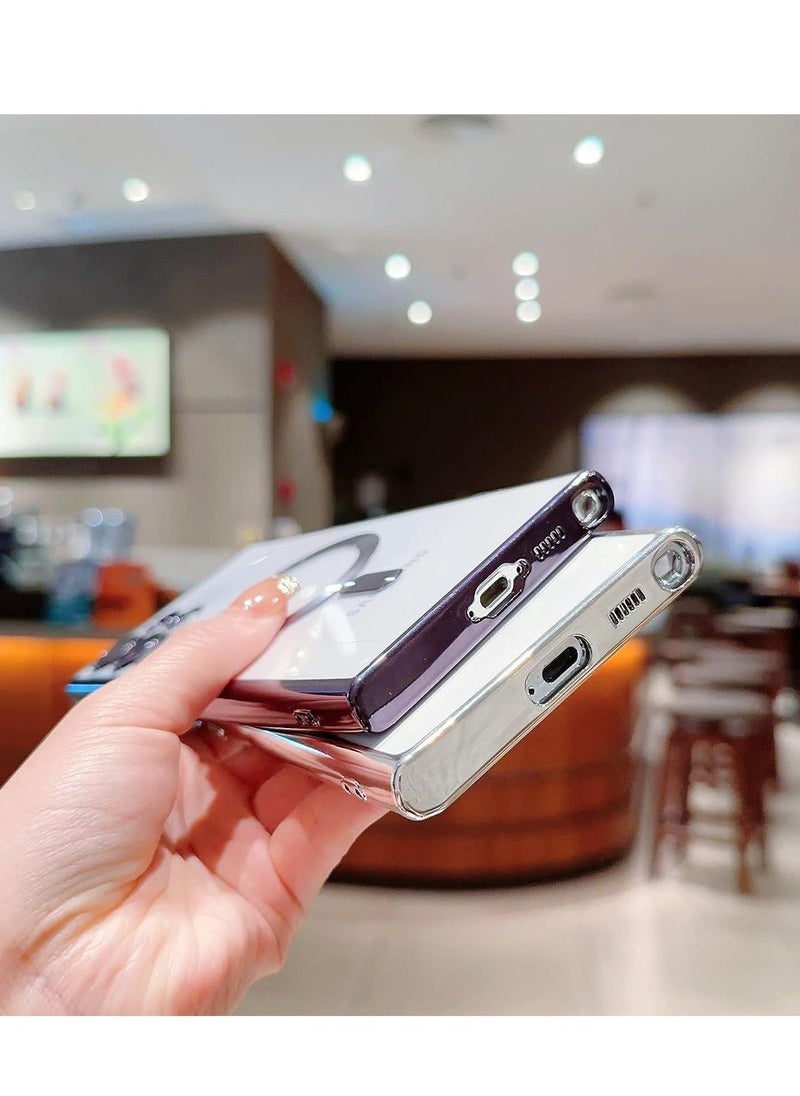 Raxoom Compatible Samsung Galaxy S23 Ultra 5G Case Magnetic with Full Camera Lens Protective for Women Girls, Cover Phone Case for Samsung Galaxy S23 Ultra Case Cover 6.8 Inches (Pink) - Image 2