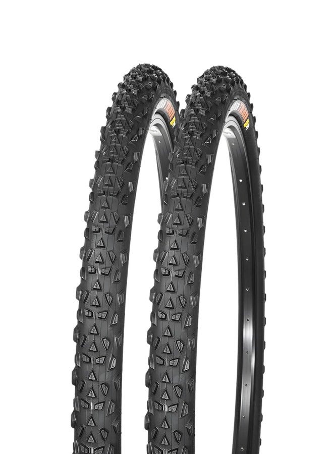 FCCRACING Ralson 29x2.40 Bicycle Tyres | 60 TPI Himalayan Trail Nylon Cycle Tyre | Skill Wall, Side Grooves & Sharp Cornering | Bicycle Tyre | Pack of 2 - Image 1