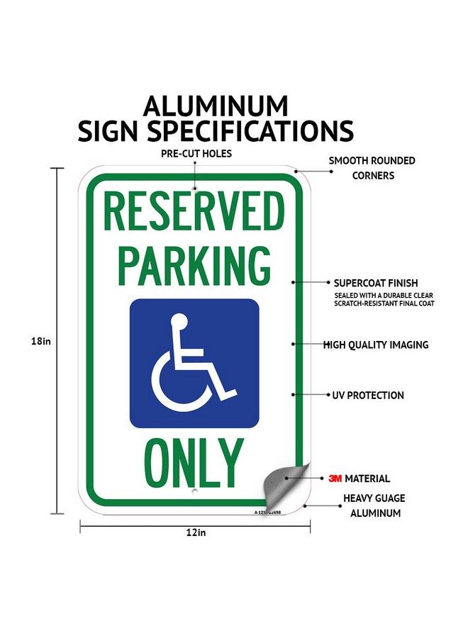 SignMission Private Drive Sign Private Drive Residents Only Not A Thru Street ; 12" X 18" Heavygauge Aluminum Rust Proof Parking Sign ; Protect Your Business & Municipality ; Made In The Usa  - Image 4