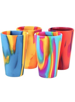 Generic 16oz Silicone Cup Outdoor Travel Portable Customizable Water Cup Drop-resistant Beverage Cup Mixed Color Wholesale-Color:No.9 Color-Capacity:350ml  - Image 4