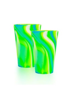 Generic 16oz Silicone Cup Outdoor Travel Portable Customizable Water Cup Drop-resistant Beverage Cup Mixed Color Wholesale-Color:No.9 Color-Capacity:350ml  - Image 1
