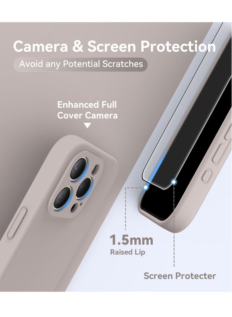 TIGER Titanium Silicone Case for iPhone 16 Pro Max – MagSafe Compatible Protective Cover with Camera Guard, Soft Microfiber Anti-Scratch Lining – Shockproof Design – Includes 2 Tempered Glass Screen Protectors - Image 3