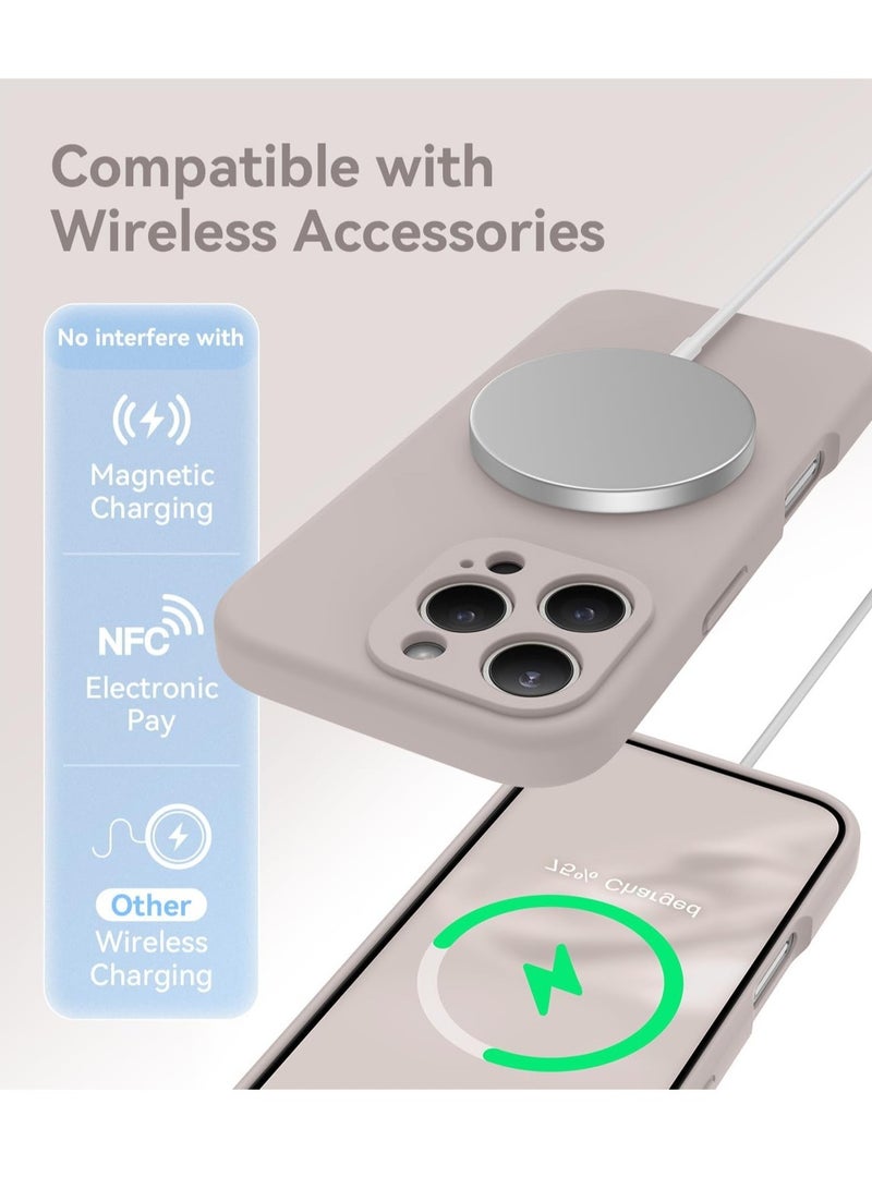 TIGER Titanium Silicone Case for iPhone 16 Pro Max – MagSafe Compatible Protective Cover with Camera Guard, Soft Microfiber Anti-Scratch Lining – Shockproof Design – Includes 2 Tempered Glass Screen Protectors - Image 5