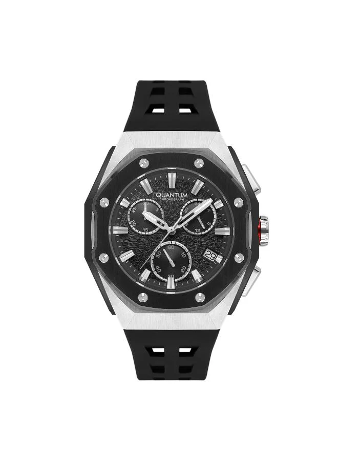 Quantum Men's Silicone Chronograph Watch HNG1170.351 - 46 mm