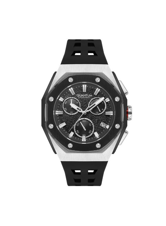 Quantum Men's Silicone Chronograph Watch HNG1170.351 - 46 mm - Image 1