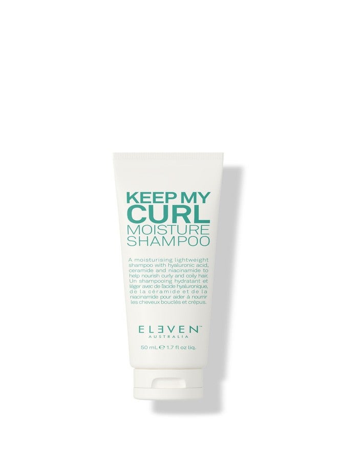 ELEVEN AUSTRALIA Keep My Curl Moisture Shampoo Hydrating, For Curly and Wavy Hair, Enhances Curl Definition, Reduces Frizz, and Adds Shine, Sulfate-Free, Gentle Cleansing Formula - 1.7 Fl Oz - Image 1