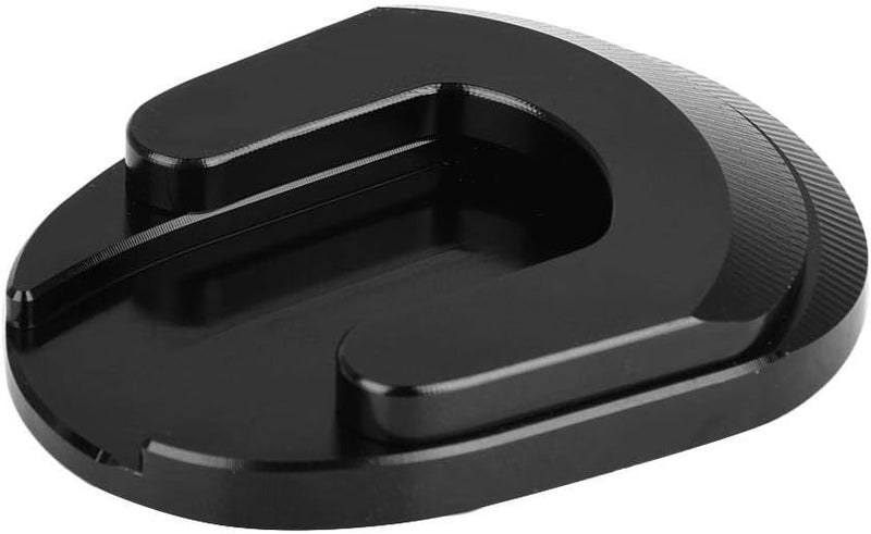 woobles Motorcycle Kickstand Enlarger Cover,CNC Aluminum Anti-Slip Side Stand Plate for Honda Forza 300 18-19(Black) - Image 2