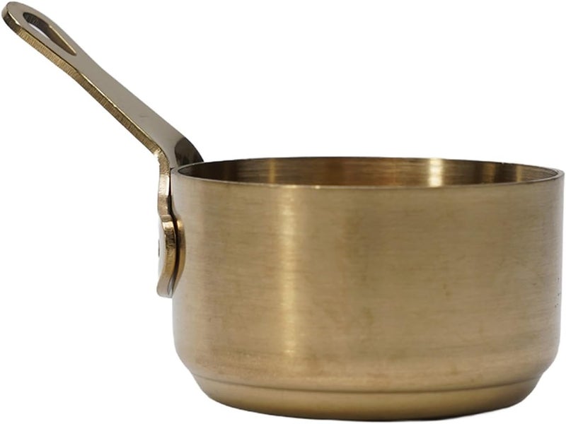 Stainless Steel Saucepan 100ml, Small Kitchen Pots Warming Baby Food, Coffee, Milk, Butter Making Gravy, Non-Stick Cooking Pot for Gas Stove(60ML）) - Image 4