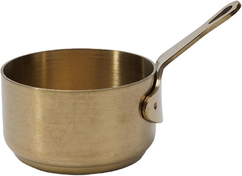 Stainless Steel Saucepan 100ml, Small Kitchen Pots Warming Baby Food, Coffee, Milk, Butter Making Gravy, Non-Stick Cooking Pot for Gas Stove(60ML）) - Image 1