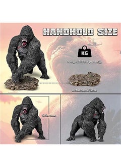 General Action Figure, 5.5 Animal Movie Series Toys, Realistic Figure Statue Toy with Detachable Base for Decoration Collection Gift Black  - Image 2