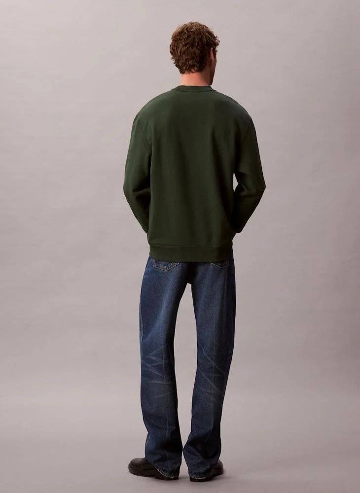 Calvin Klein Jeans Cotton Terry Badge Sweatshirt