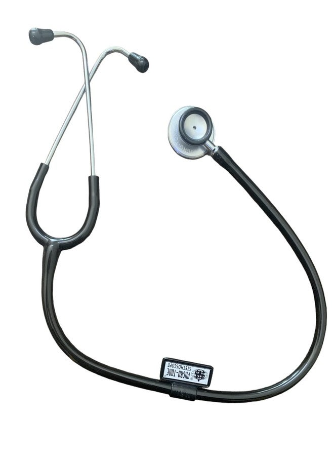 Microtone Stethoscope (Black) Made in India - Image 3