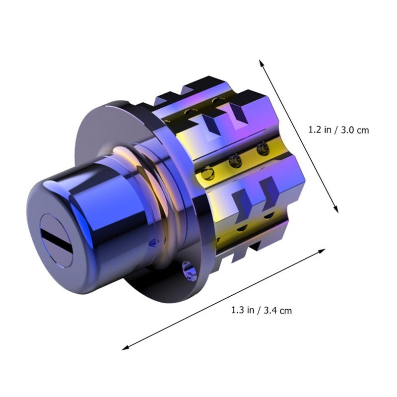 2Pcs Titanium Plated Electric Scooter Motorcycle Key Cover Easy Installation Secure Lock - Image 4