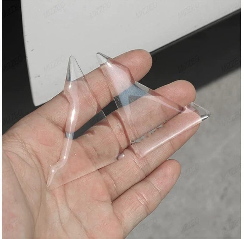 MIZZEO Silicone Car Door Corner Cover Bumper (Pack of 4, Transparent, Power) Crash Scratch Protector Compatible with Skoda Slavia - Image 5