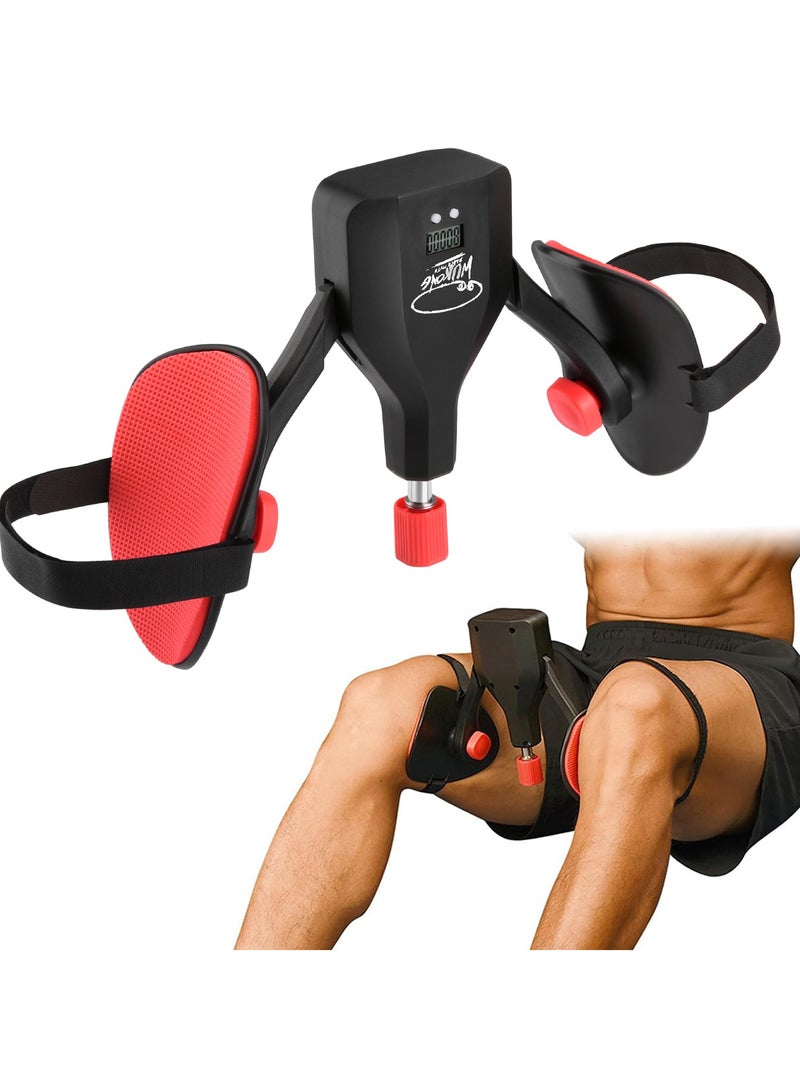 SYOSI 50 KG Adjustable Thigh Master, Leg & Inner Thigh Exercise Equipment with Counter, Kegel Exerciser & Pelvic Floor Trainer, Hip Trainer for Home Workouts, Black Myth  - Image 1