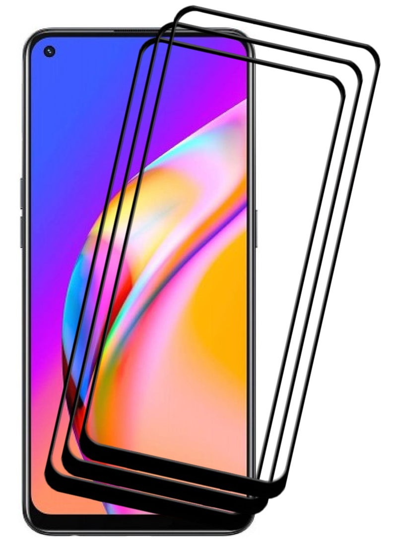 ACLIX 3 Pieces Antistatic ESD Dustproof Premium Quality High Definition Tempered Glass Screen Protector Designed For Oppo A94 - Image 1