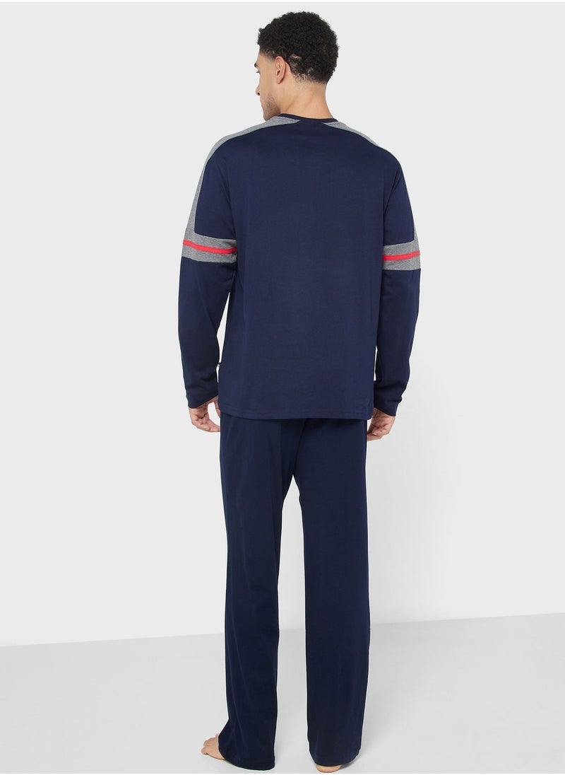 U.S. Polo Assn. - Crew Neck T-Shirt Pyjama Set - Image 1