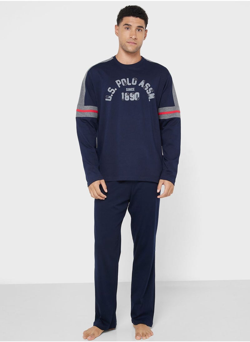 U.S. Polo Assn. - Crew Neck T-Shirt Pyjama Set - Image 1